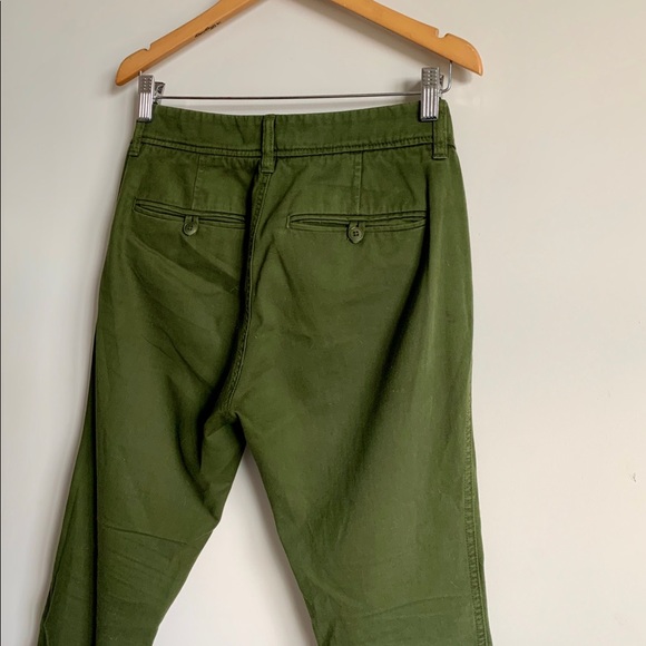 J Crew Military Green Chinos - petite - Picture 5 of 6